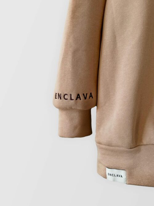 Unisex oversize mikina – krémová - Image 2